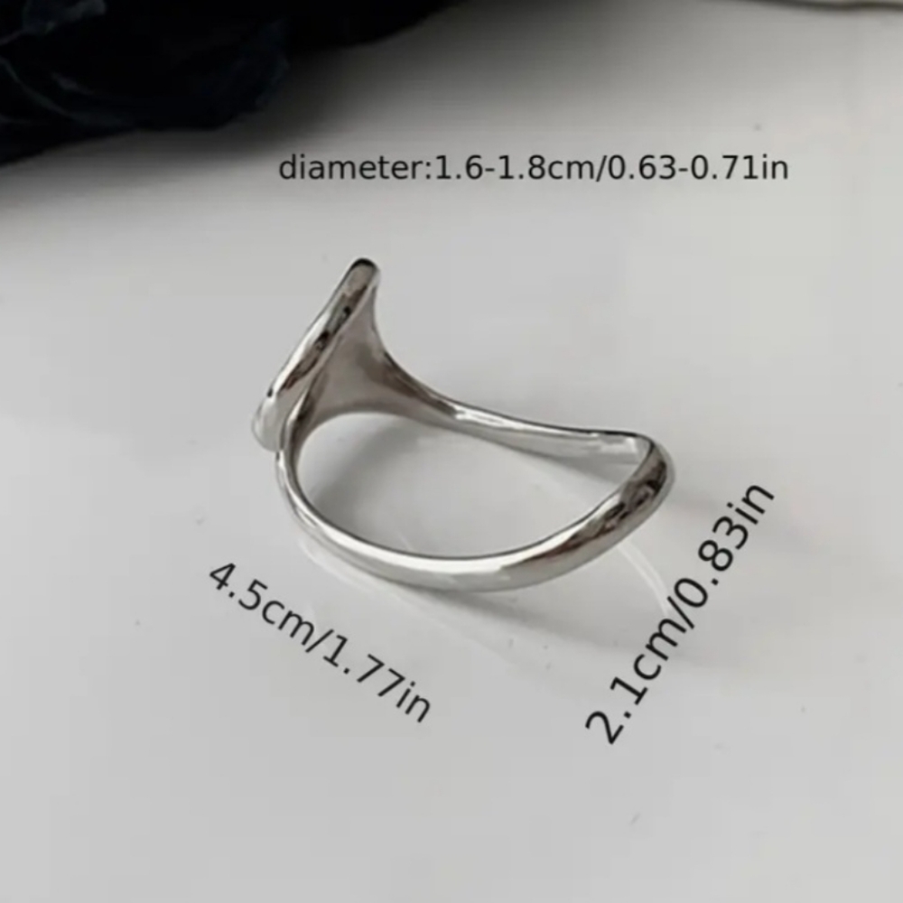 Two Finger NWT Asymmetrical Geometric Ring - Picture 7 of 7